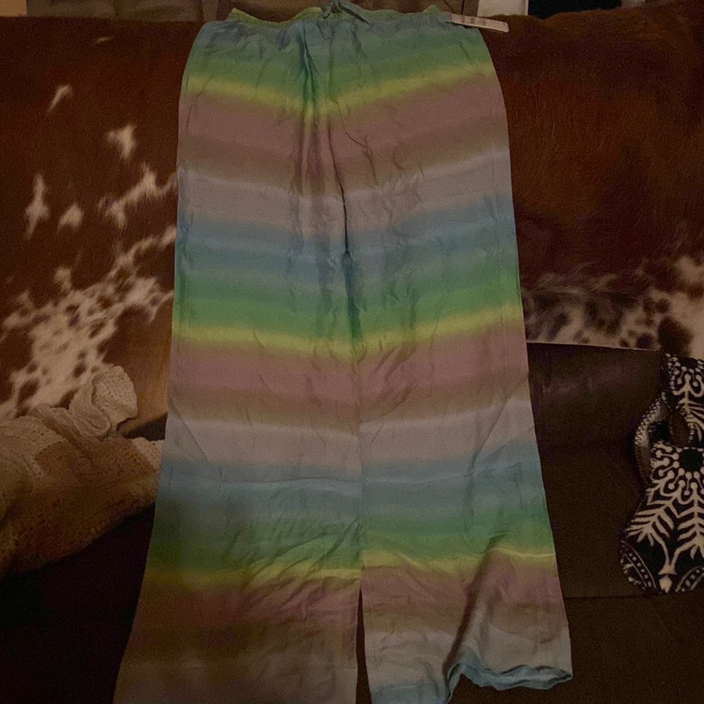 Casual rainbow baggy pants ax’s